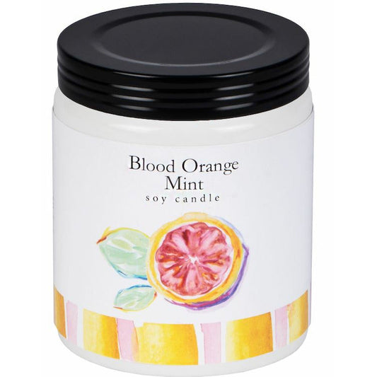 7.5 oz Scented Soy Candle - BLOOD ORANGE MINT