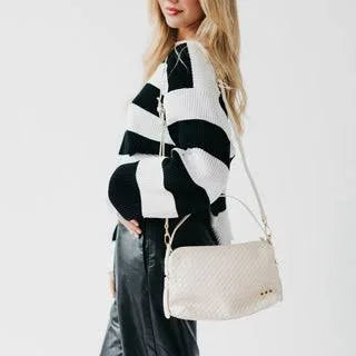 Pretty Simple Harper Hobo Slouchy Woven Shoulder Bag