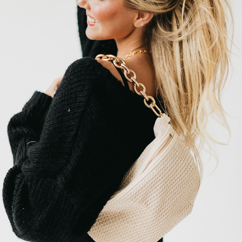 Pretty Simple Bold Metal Chain Shoulder Strap