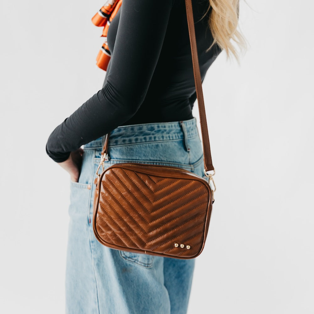 Pretty Simple Coco Quilted Camera Crossbody Bag