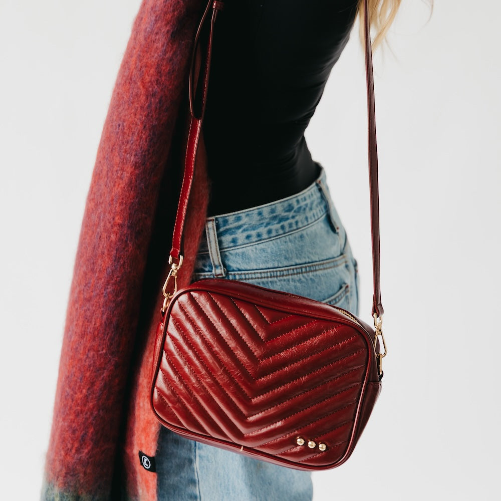 Pretty Simple Coco Quilted Camera Crossbody Bag