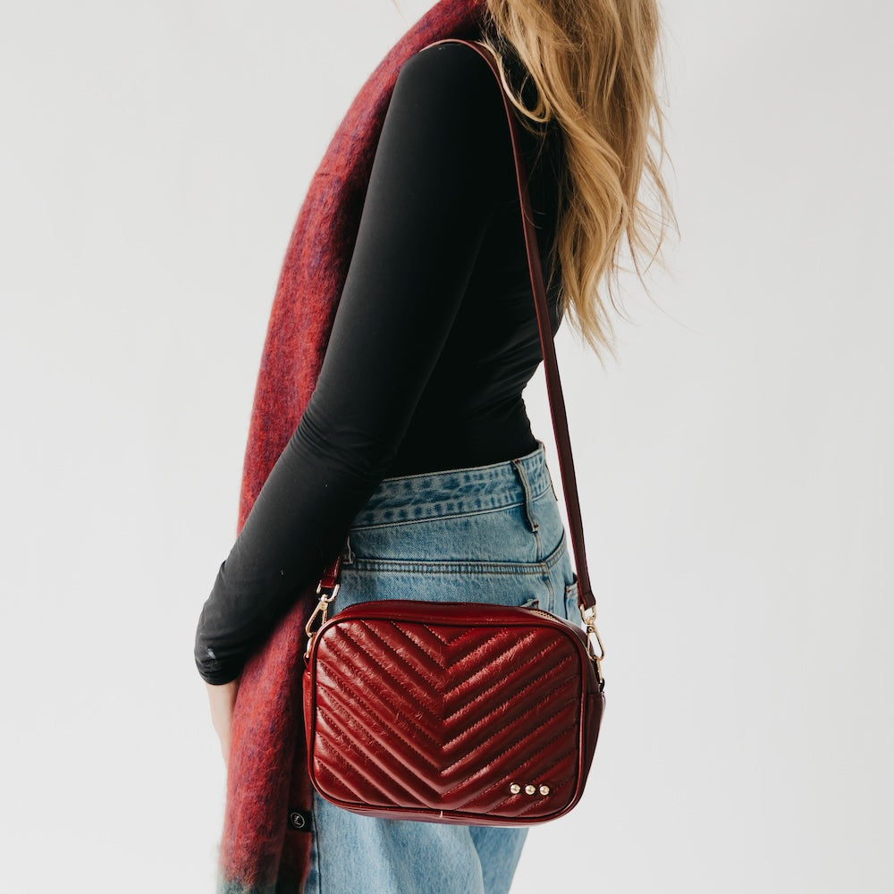 Pretty Simple Coco Quilted Camera Crossbody Bag
