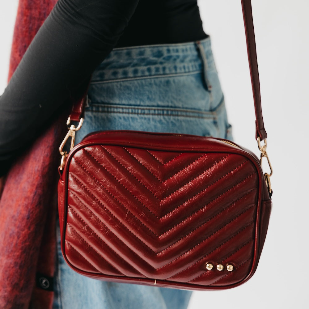 Pretty Simple Coco Quilted Camera Crossbody Bag