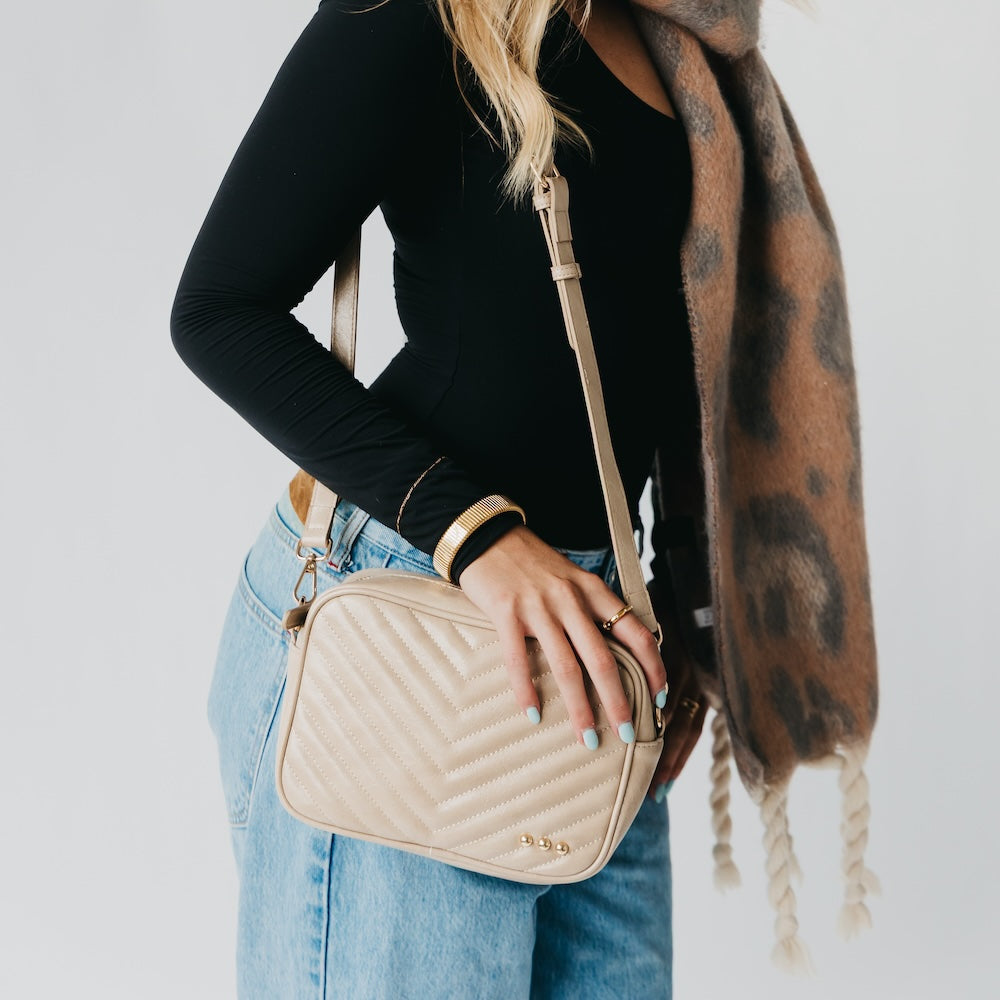 Pretty Simple Coco Quilted Camera Crossbody Bag