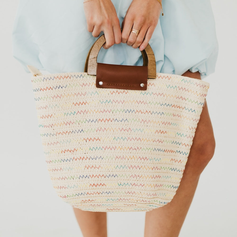 Pretty Simple Savannah Straw Tote Bag