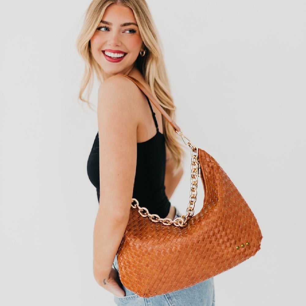 Pretty Simple Sienna Slouchy Woven Shoulder Bag