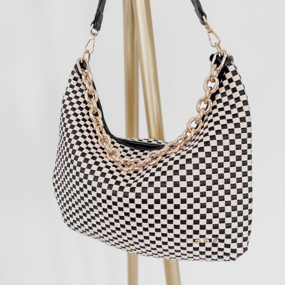 Pretty Simple Sienna Slouchy Woven Shoulder Bag