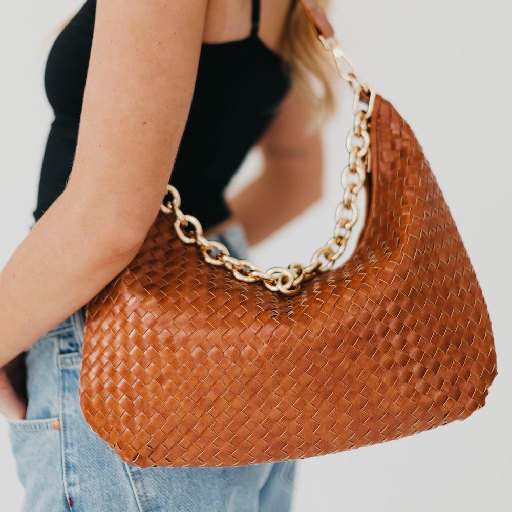 Pretty Simple Sienna Slouchy Woven Shoulder Bag