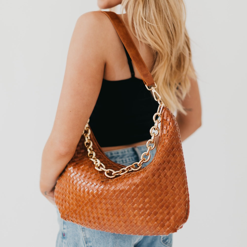 Pretty Simple Sienna Slouchy Woven Shoulder Bag