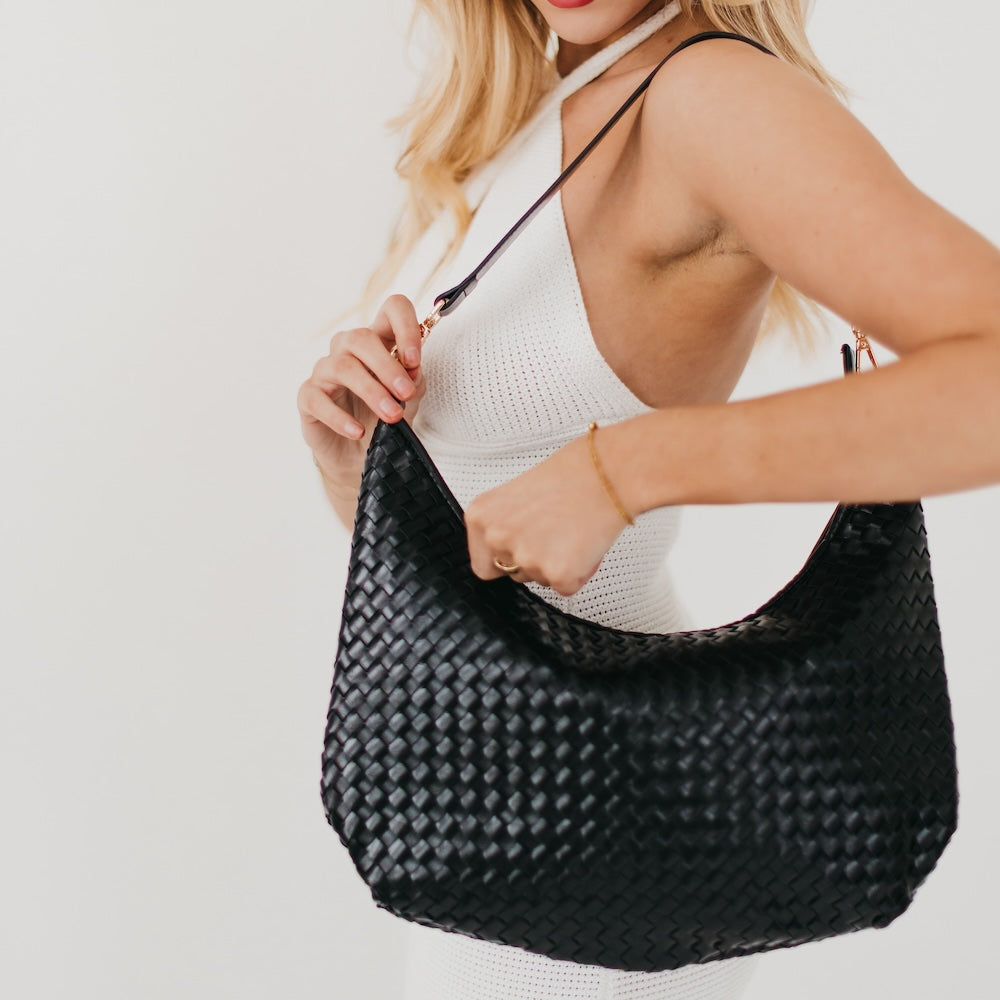 Pretty Simple Sienna Slouchy Woven Shoulder Bag