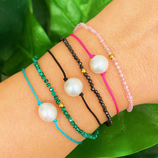 Genuine Pearl Color Dream Bracelet Set of 2