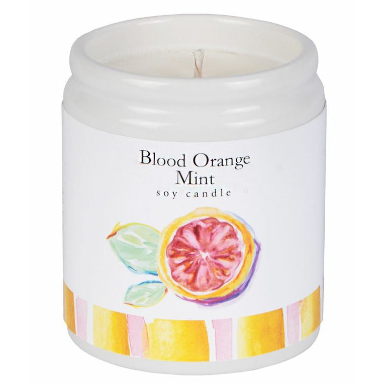 7.5 oz Scented Soy Candle - BLOOD ORANGE MINT