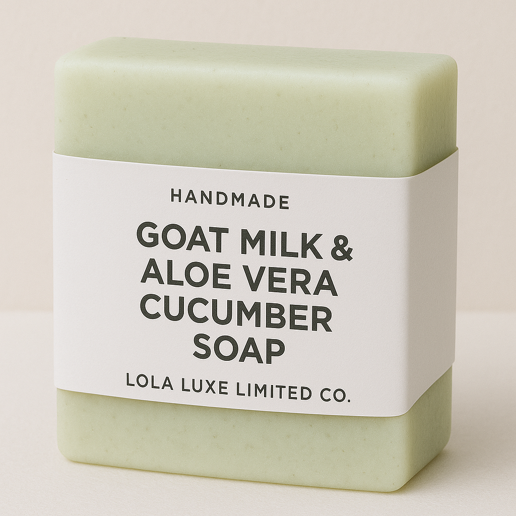 Aloe Vera Cucumber Goat Milk Soap – Soothing Handmade Bar for Hydrated Skin
