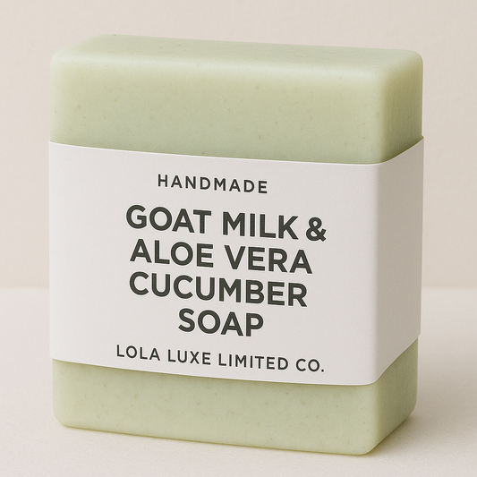 Aloe Vera Cucumber Goat Milk Soap – Soothing Handmade Bar for Hydrated Skin