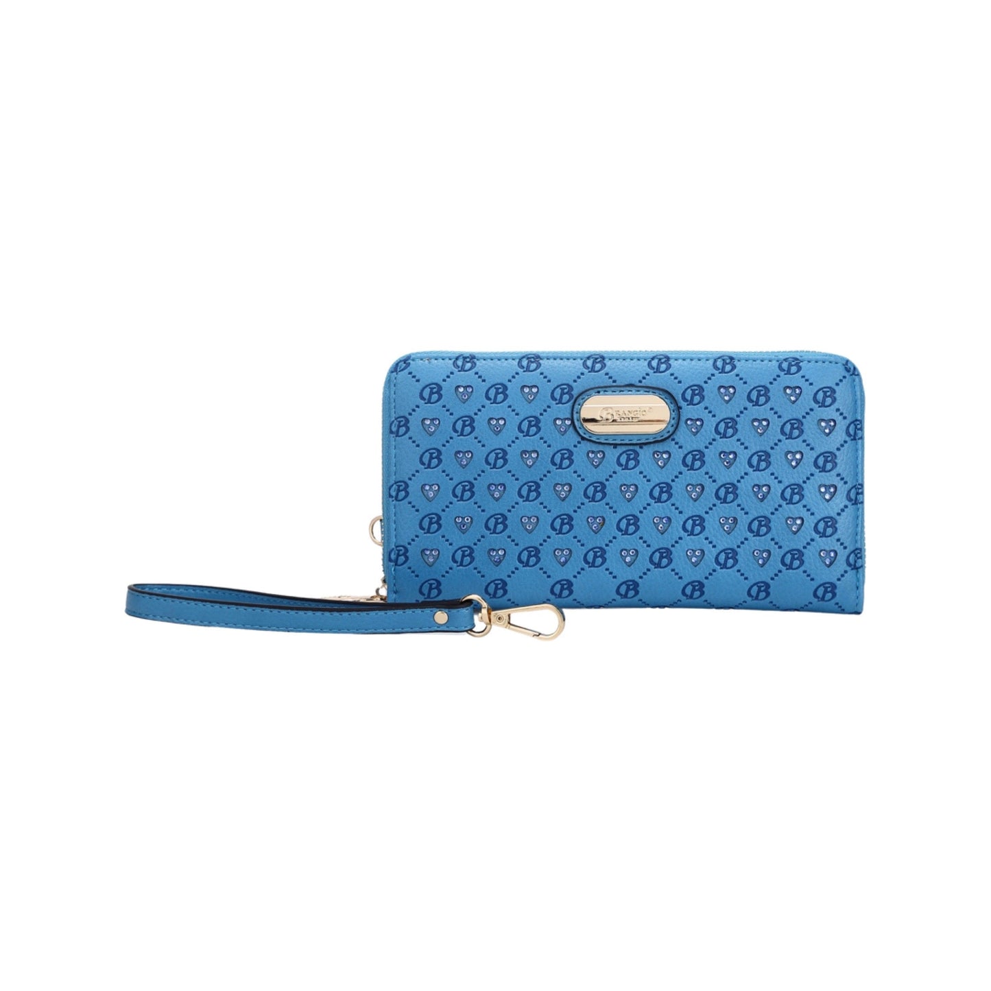 Millionaire Double Layer Crystal Vegan Leather Bag + Wallet Set