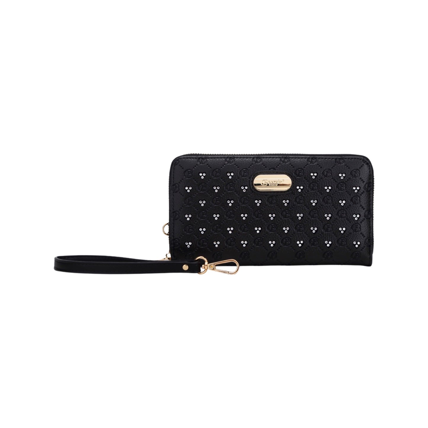 Millionaire Double Layer Crystal Vegan Leather Bag + Wallet Set
