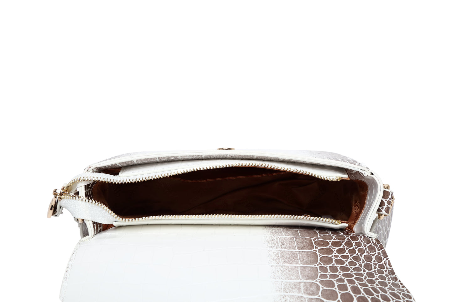 Brangio Croc-Embossed Crossbody Bag