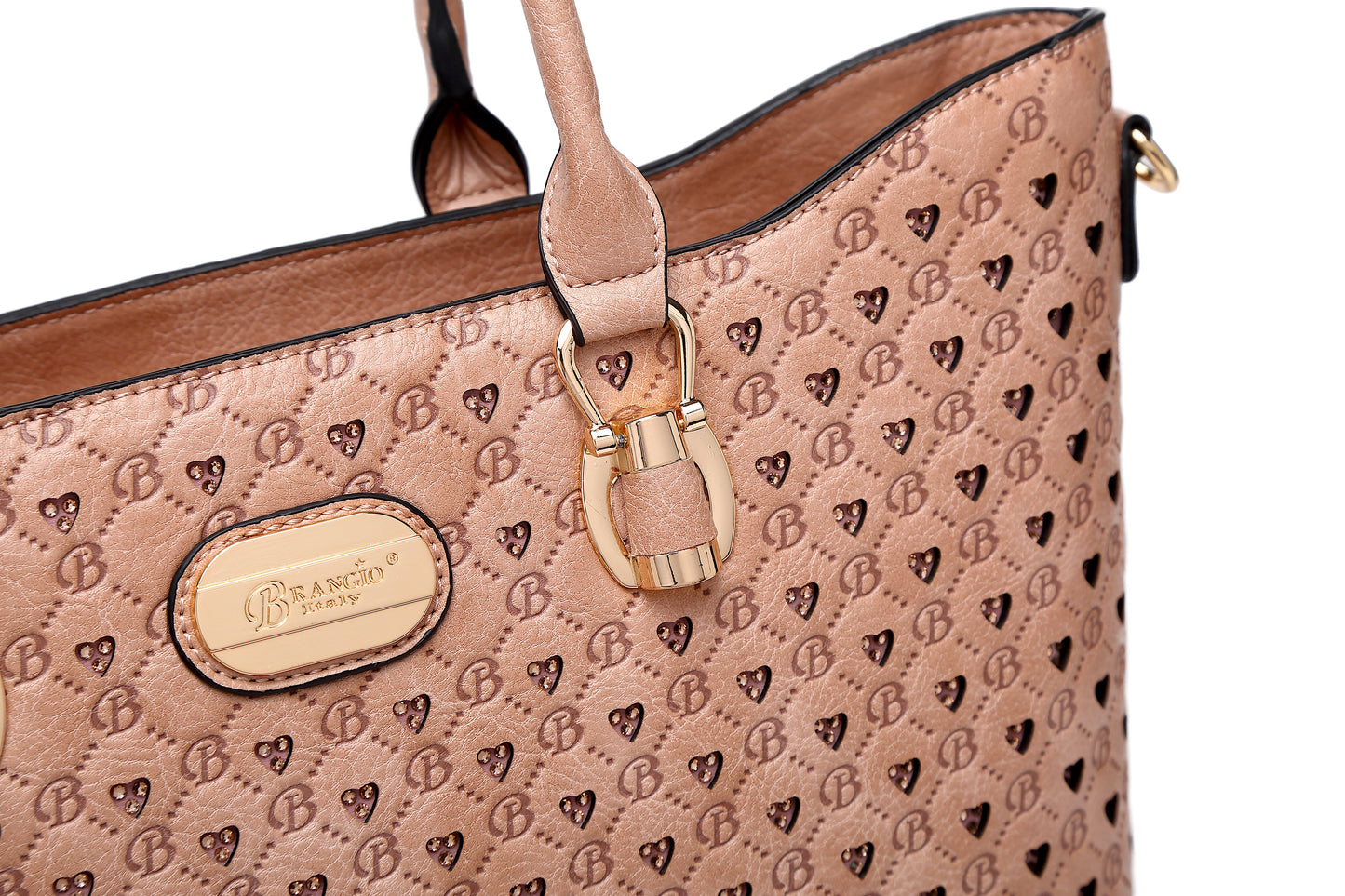 Brangio Italy Blue Monogram Tote Bag