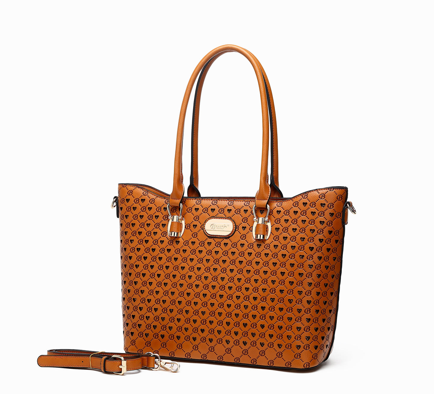 Brangio Italy Blue Monogram Tote Bag