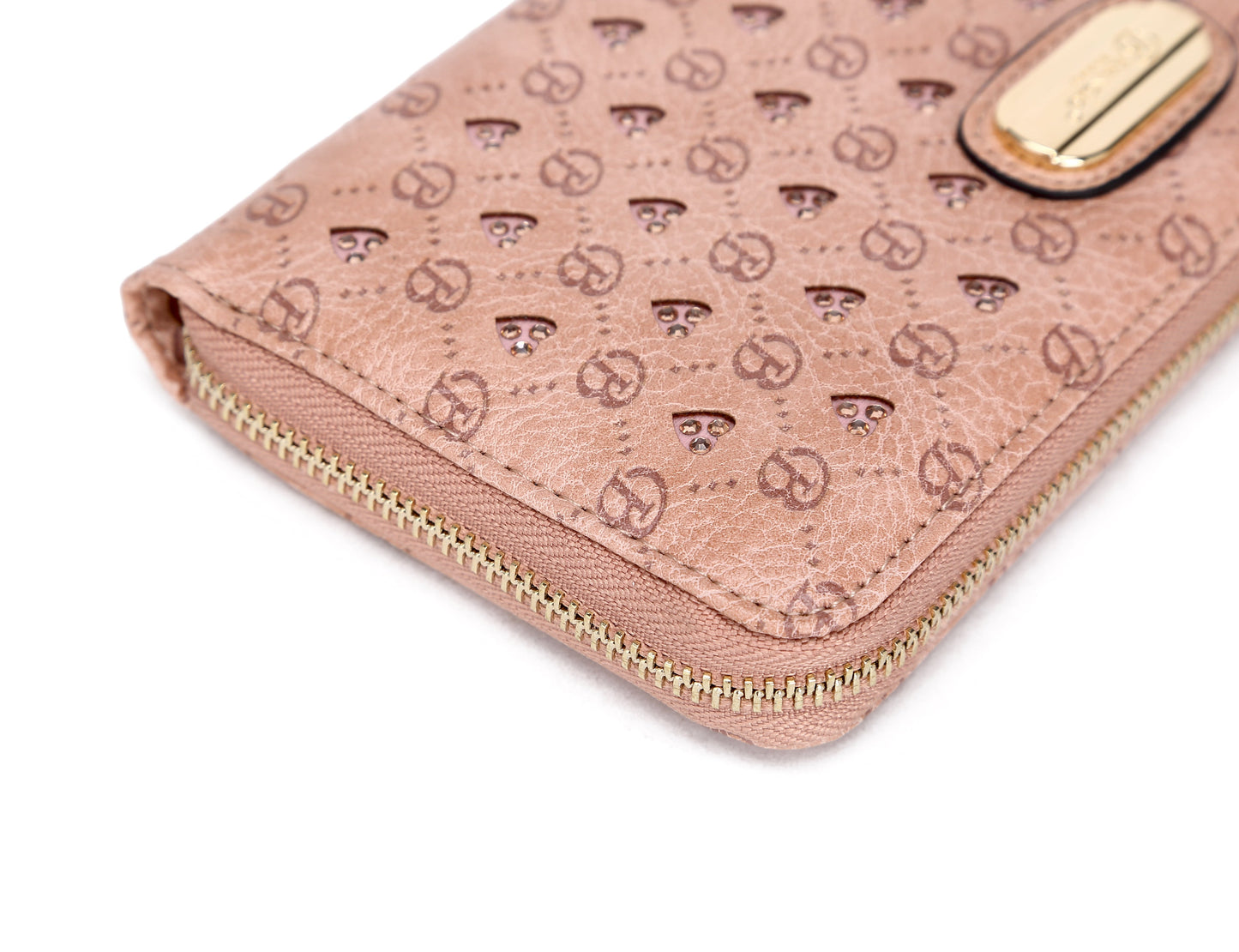 Millionaire Double Layer Crystal Vegan Leather Bag + Wallet Set