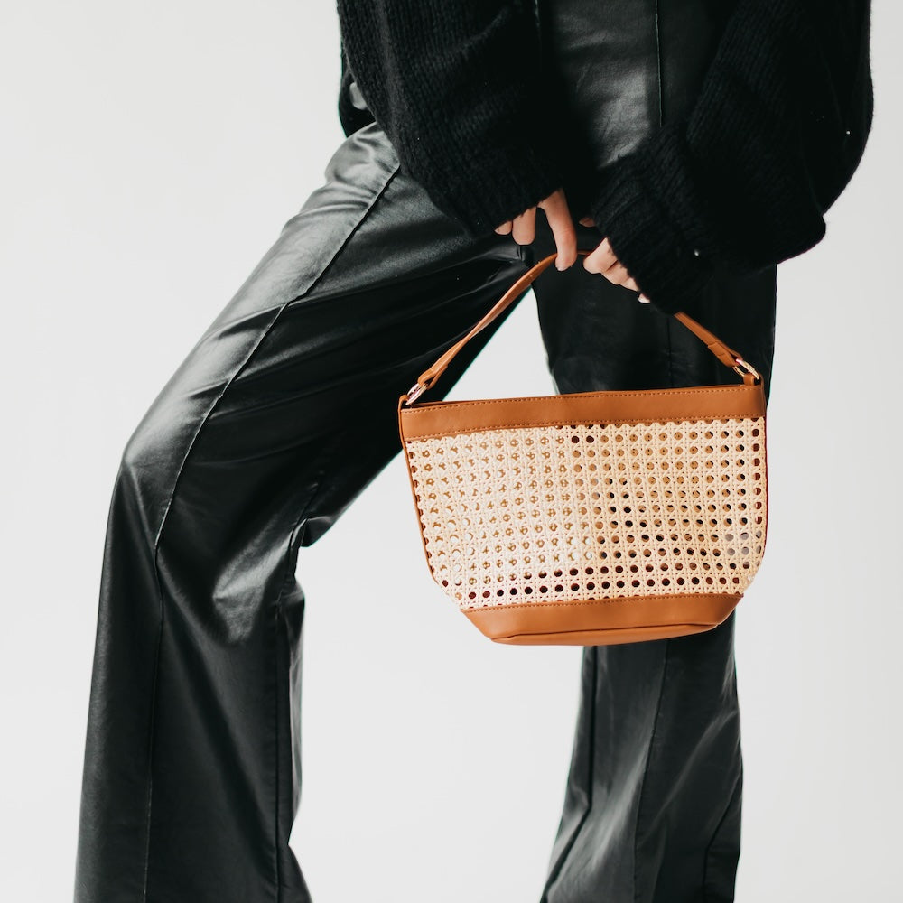 Pretty Simple  Bryce Woven Bucket Bag