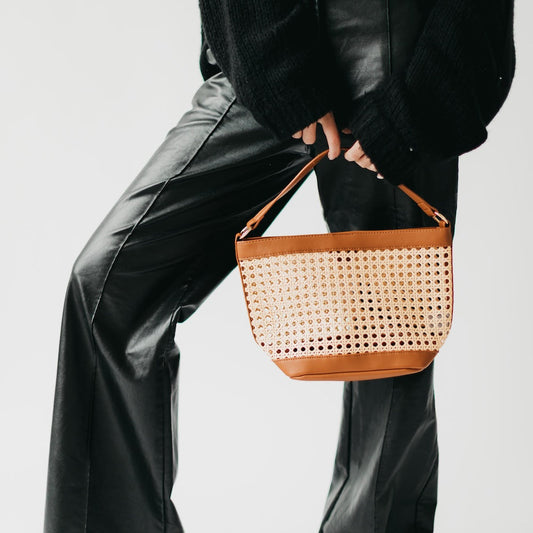 Pretty Simple  Bryce Woven Bucket Bag