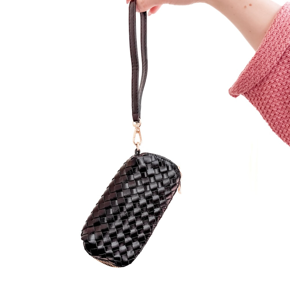 Pretty Simple Dylan Woven Sunglass Case Wristlet