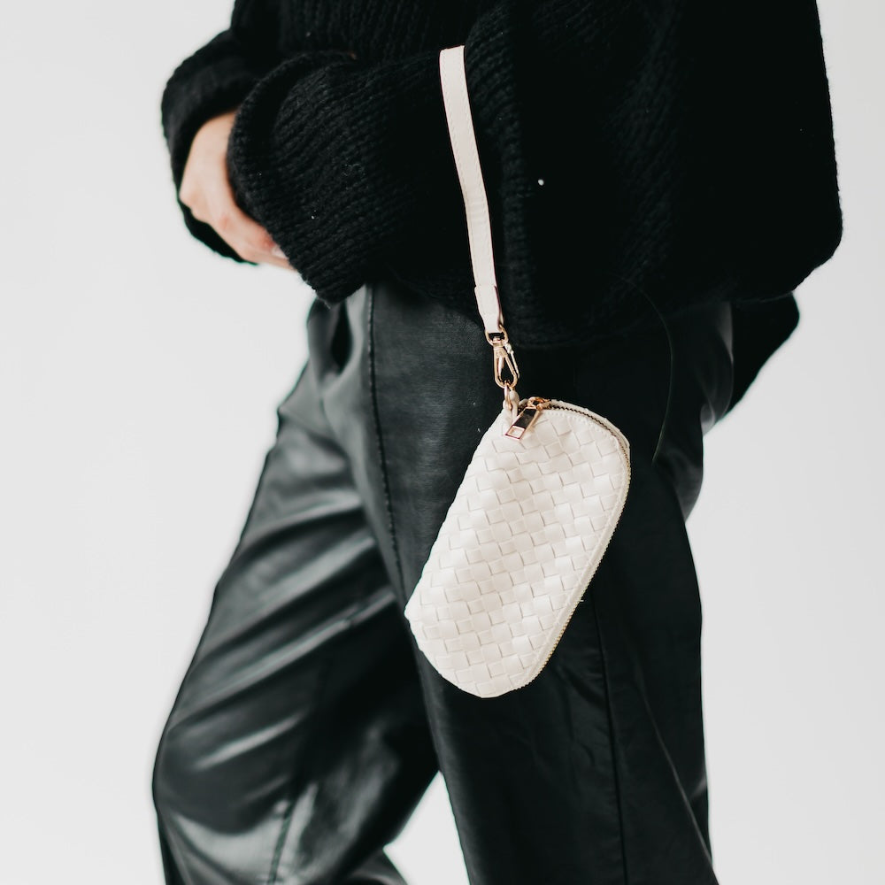 Pretty Simple Dylan Woven Sunglass Case Wristlet