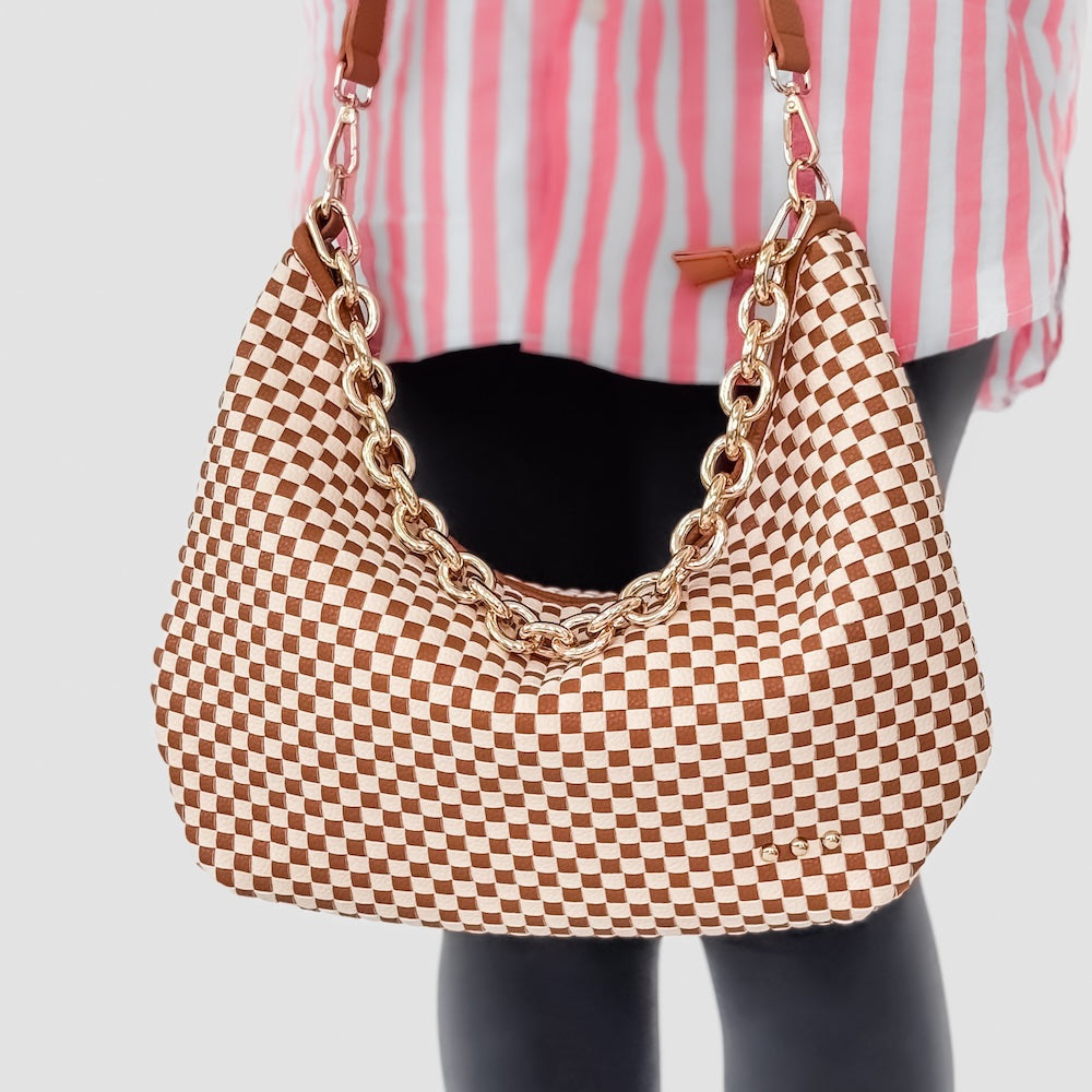 Pretty Simple Sienna Slouchy Woven Shoulder Bag