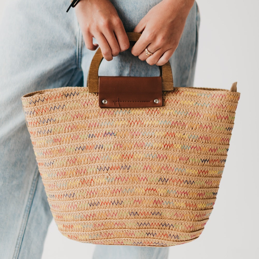 Pretty Simple Savannah Straw Tote Bag